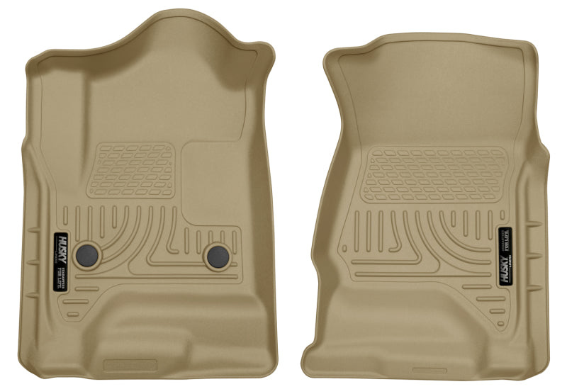 Husky Liners 14 Chevrolet Silverado 1500/GMC Sierra 1500 WeatherBeater Tan Front Floor Liners