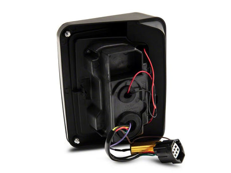 Raxiom 07-18 Jeep Wrangler JK Axial Series LED Tail Lights- Blk Housing (Clear Lens)