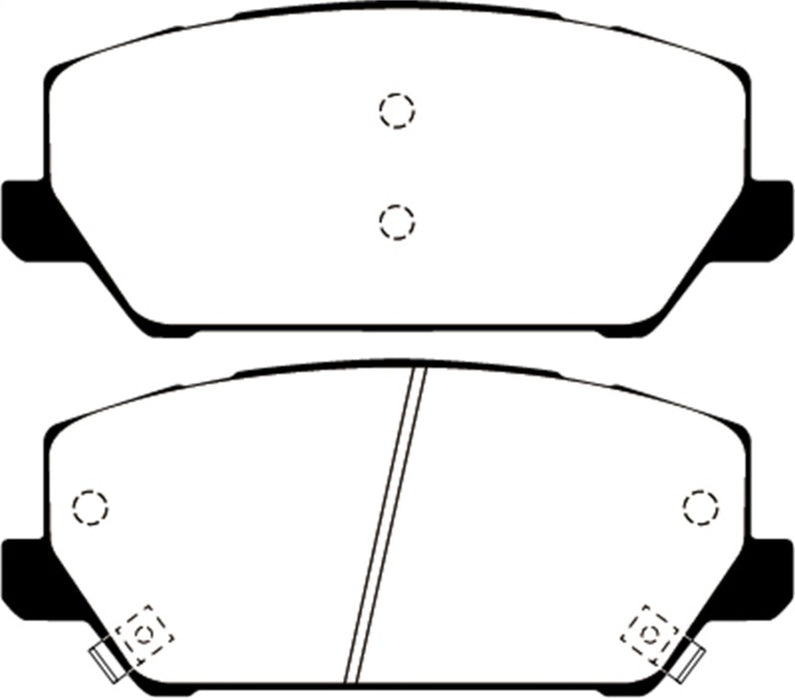 EBC 2019+ Hyundai Veloster N (2nd Gen) 2.0L Turbo Redstuff Front Brake Pads