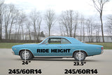 Ridetech 64-67 GM A-Body Small Block/LS StreetGrip Suspension Kit w/ Ball Joints & Bushings