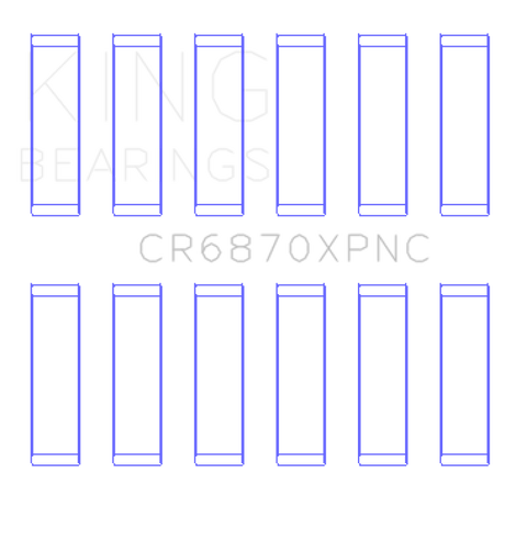 King Engine Bearings Nissan VR38DETT pMaxKote Performance Con Rod Bearing Set - Size +0.25mm