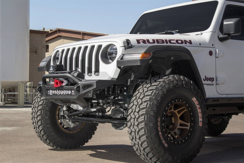 Addictive Desert Designs 2018 Jeep Wrangler JL Rock Fighter Front Bumper w/ Low Profile Top Hoop