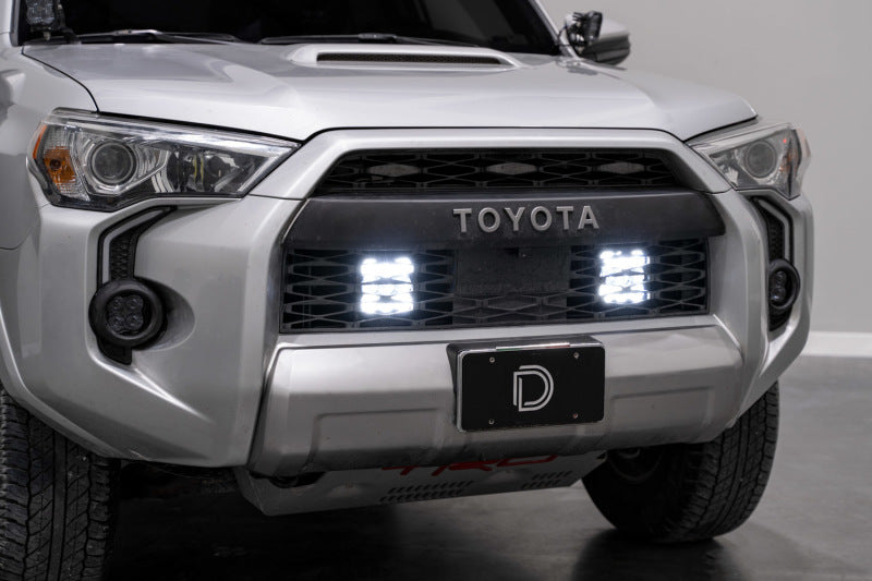 Diode Dynamics 14-23 Toyota 4Runner SS5 Stealth Grille LED 2-Pod Kit Sport - White Driving