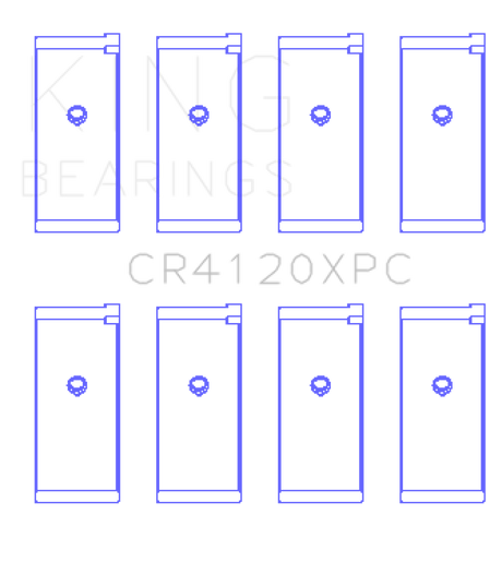 King Mitsubishi 4G63/4G64 Performance Coated Connecting Rod Bearing (Set of 4) - Size STD