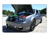 Spyder Volkswagen Jetta 99-05 Projector Headlights DRL Blk PRO-YD-VJ99-DRL-BK
