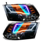 Oracle 09-18 Dodge Ram Switchback Quad Headlight Halo Kit - RGB+A + w/ RF Controller