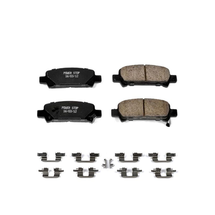 Power Stop 03-06 Subaru Baja Rear Z17 Evolution Ceramic Brake Pads w/Hardware