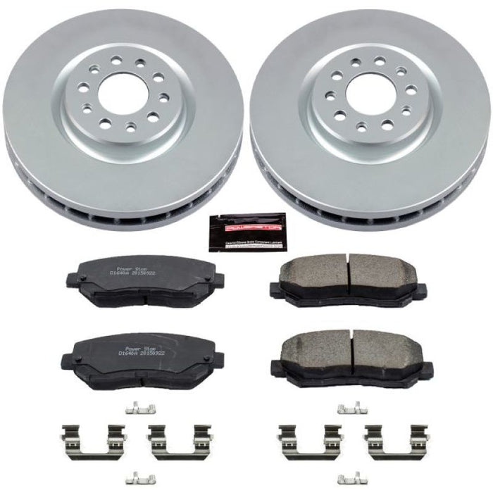 Power Stop 15-17 Chrysler 200 Front Z17 Evolution Geomet Coated Brake Kit