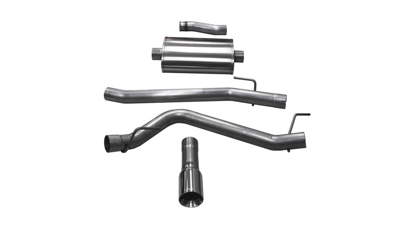 Corsa 2020-2025 Jeep Gladiator JT 3.6L Single Side Exit Cat-Back Exhaust w/ Single 4in Polished Tip