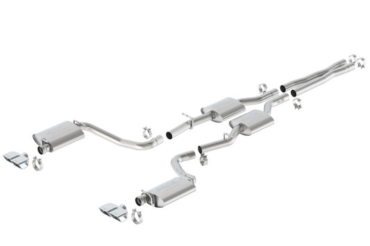 Borla 15-16 Dodge Challenger R/T 5.7L Dual Rectangle Angle Cut Dual Split Rear Exit ATAK Exhaust