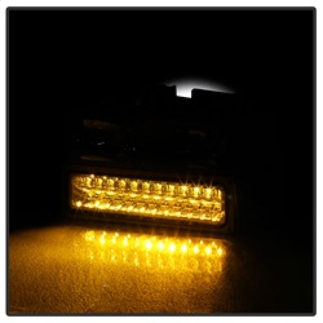 xTune 92-94 Blazer Full Size Corner/LED Bumper Headlights Chrome HD-JH-CCK88-LED-AM-C-SET