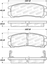 StopTech Sport Brake Pads w/Shims and Hardware - Rear