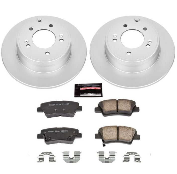 Power Stop 12-17 Hyundai Azera Rear Z17 Evolution Geomet Coated Brake Kit