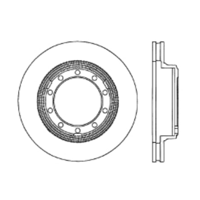 Stoptech 07-09 / 11-18 Ford F-53 Premium Front CryoStop Brake Rotor