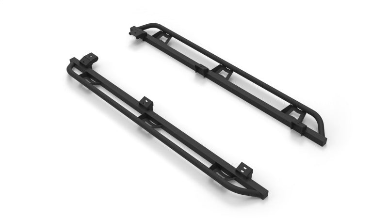 N-Fab Trail Slider Steps 05-15 Toyota Tacoma Crew Cab All Beds - SRW - Textured Black