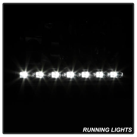 xTune Dodge Charger 06-10 1Pc LED Crystal Headlights Black HD-ON-DCH05-1PC-LED-BK