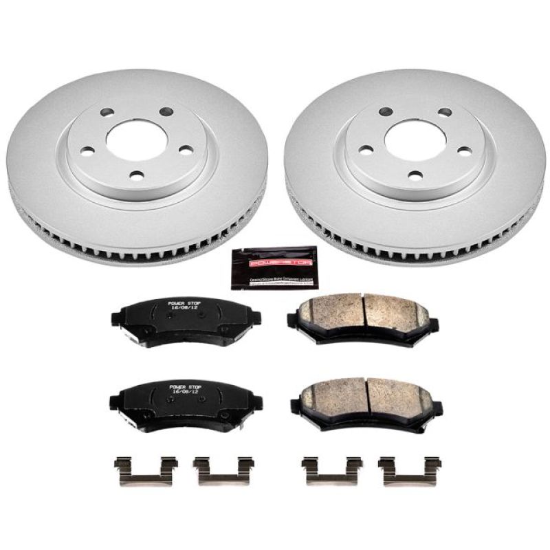 Power Stop 00-04 Buick LeSabre Front Z17 Evolution Geomet Coated Brake Kit