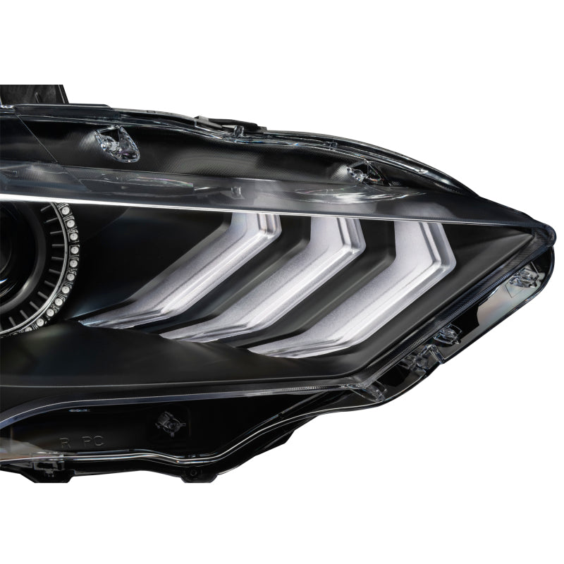 Oracle Lighting 18-23 Ford Mustang Dynamic ColorSHIFT LED Headlights - Black Series SEE WARRANTY