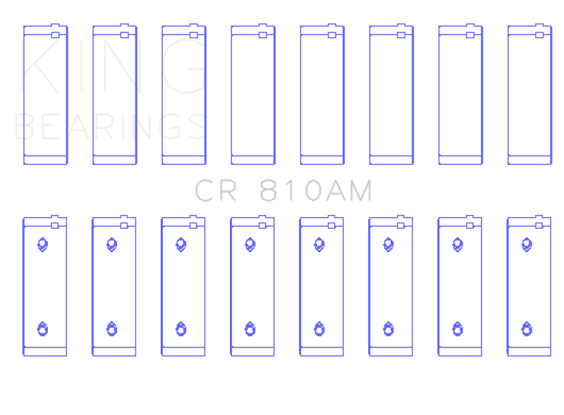 King Engine Bearings Ford 239/256/272/292/312 (Size 040) Engine Rod Bearings
