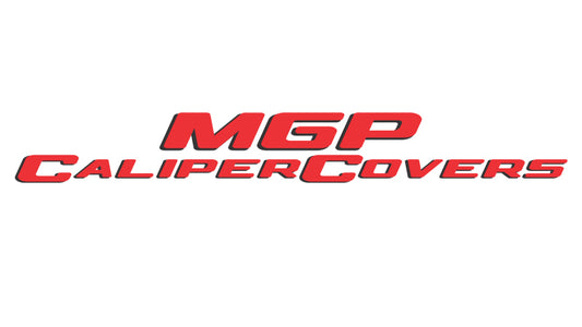 MGP 4 Caliper Covers Engraved Front Rear JEEP Logo Engraved Black Finish Silver Characters