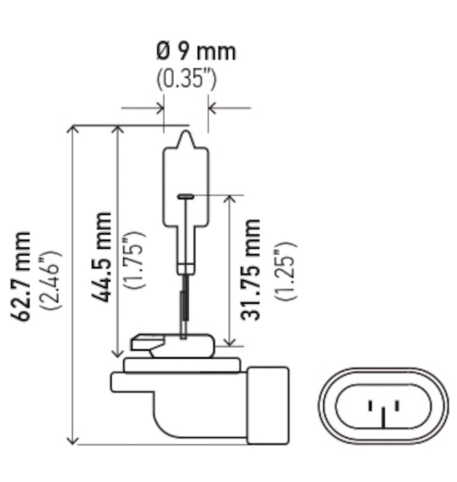 Hella Bulb 886 12V 50W Pgj13 T325