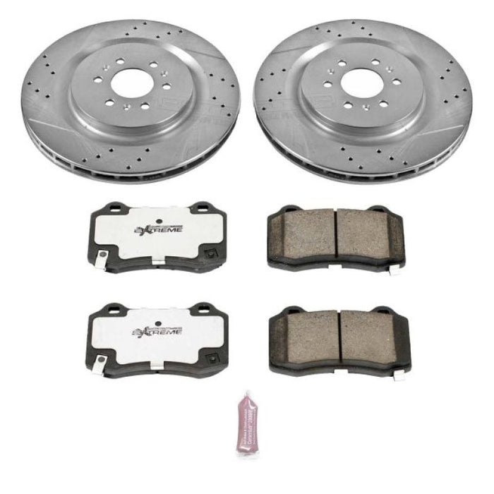 Power Stop 04-07 Cadillac CTS Rear Z26 Street Warrior Brake Kit