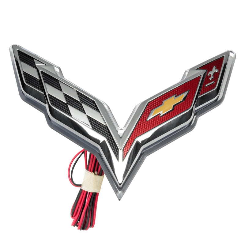 Oracle Corvette C7 Rear Illuminated Emblem - Dual Intensity - White SEE WARRANTY