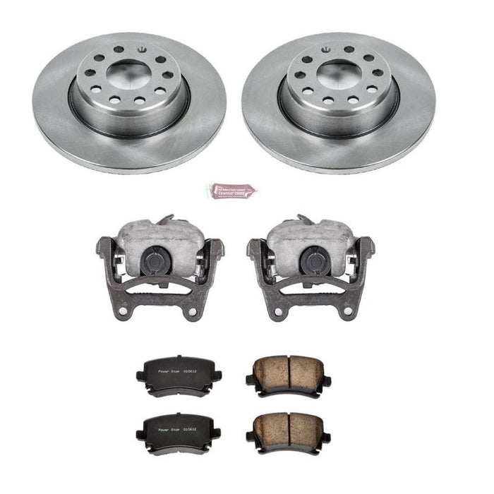 Power Stop 06-08 Audi A3 Rear Autospecialty Brake Kit w/Calipers