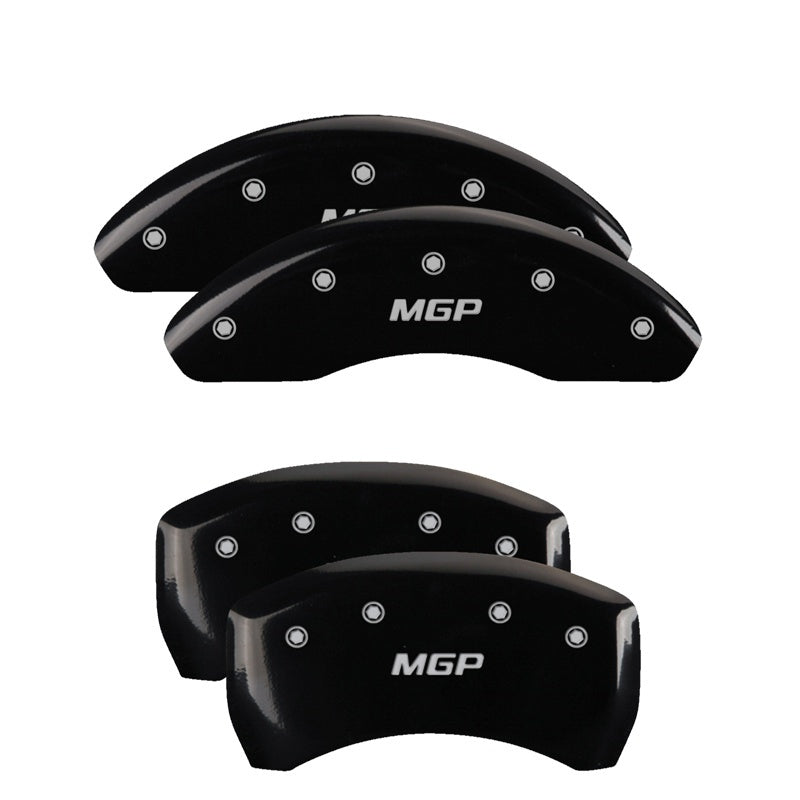 MGP 4 Caliper Covers Engraved Front Pontiac Rear Arrow Black Finish Silver Char 2006 Pontiac GTO