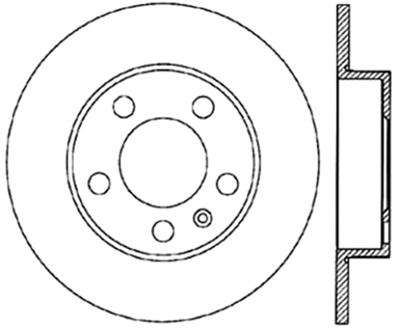 StopTech 00-06 Audi TT Right Rear Drilled Rotor