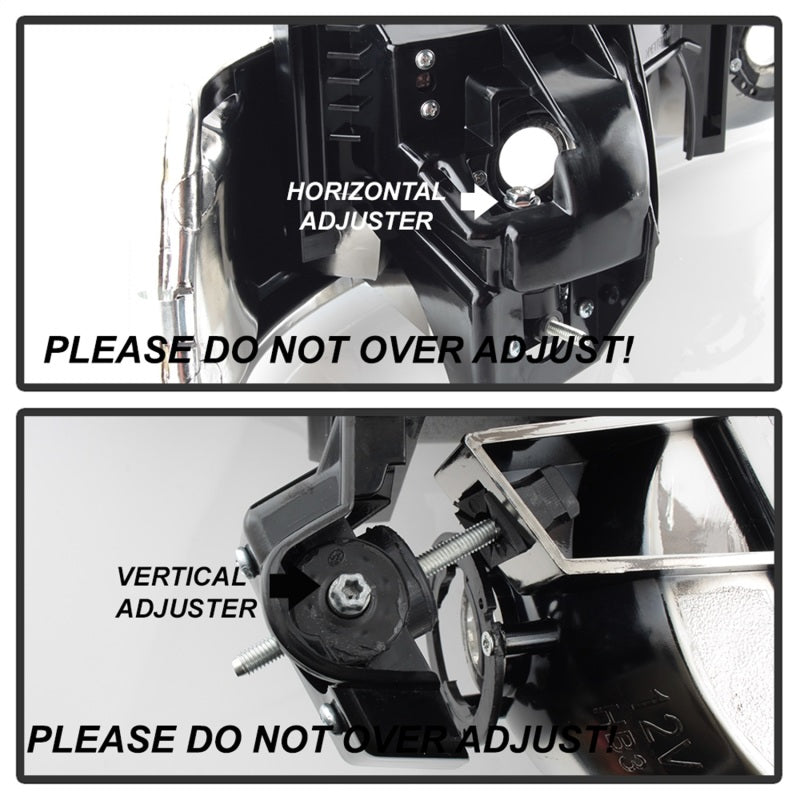 xTune Chevy Tahoe 00-06 Amber Crystal Headlights Chrome HD-JH-CSIL99-C