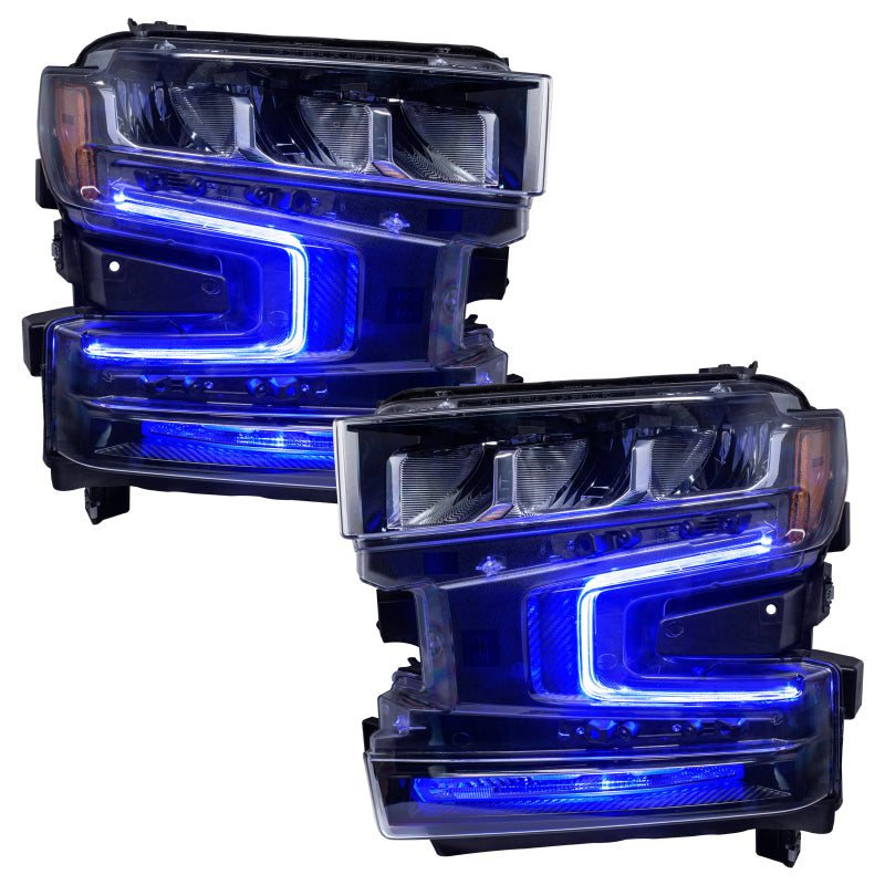Oracle 19-21 Chevy Silverado 1500 RGB+W Headlight DRL Kit - ColorSHIFT w/ BC1 Cntrl