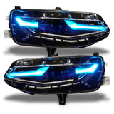 Oracle 19-21 Chevy Camaro LS/LT RGB+A Headlight DRL  Kit - ColorSHIFT w/ RF Controller