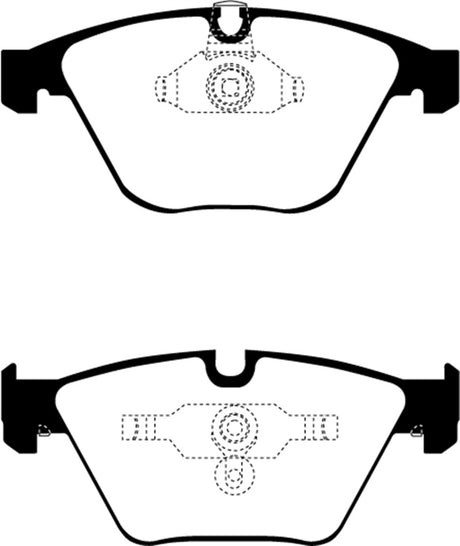 EBC 11-12 BMW 1M Coupe 3.0 Twin Turbo Greenstuff Front Brake Pads