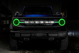 Oracle 21-22 Ford Bronco Headlight Halo Kit w/DRL Bar - Base Headlights -w/No Cntrl