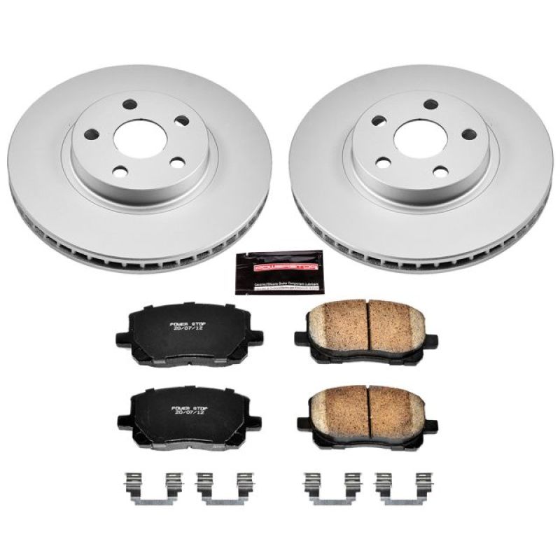 Power Stop 03-08 Pontiac Vibe Front Z17 Evolution Geomet Coated Brake Kit