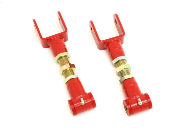 BMR 79-04 Fox Mustang Upper Control Arms On-Car Adj. (Polyurethane) - Red