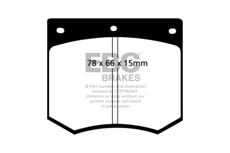 EBC 75-86 Ac 3000 3.0 Yellowstuff Front Brake Pads