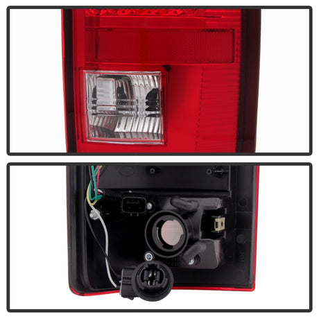 xTune Dodge Ram 02-06 1500 / Ram 2500/3500 03-06 LED Tail Light Red Clear ALT-JH-DR02-LED-RC