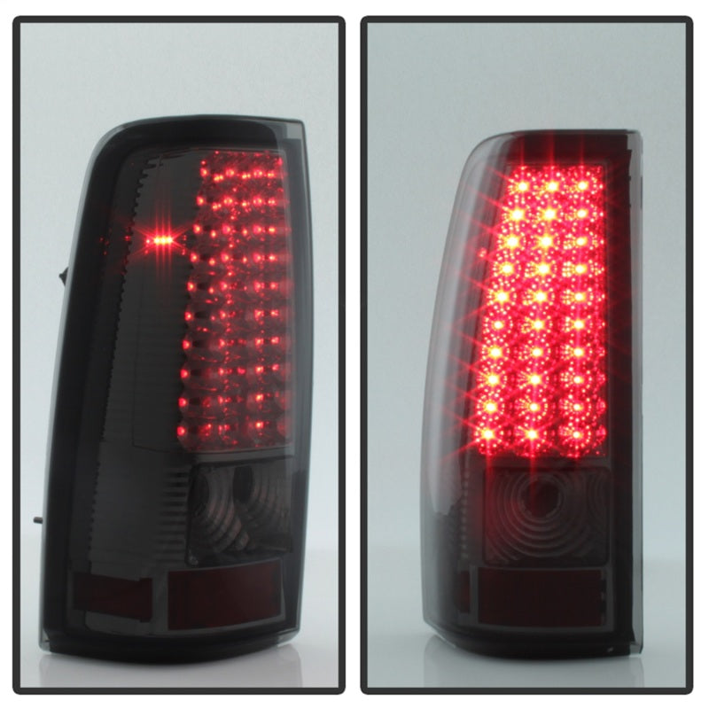 xTune Chevy Silverado 1500/2500/3500 99-02 99-03 LED Tail Lights Smoke ALT-ON-CS99-LED-SM