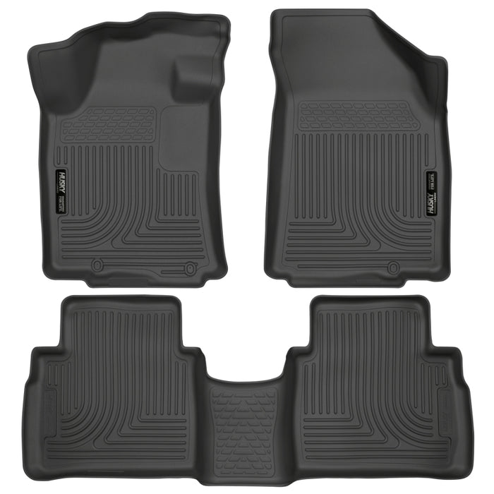 Husky Liners 2016 Nissan Maxima WeatherBeater Front and Second Row Black Floor Liners