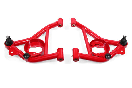 BMR 82-82 3rd Gen F-Body Non-Adj. Lower A-Arms w/ Spring Pocket (Polyurethane) - Red BMR Suspension
