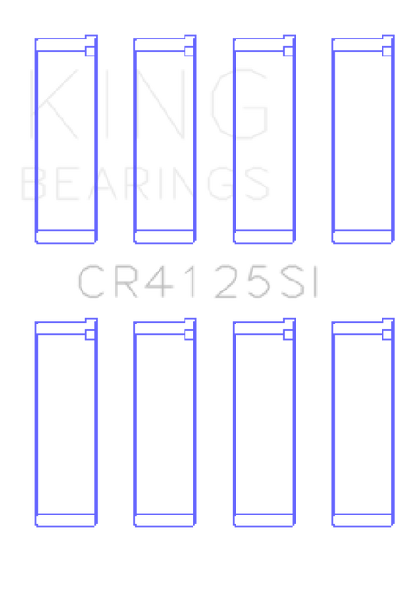 King Subaru EJ20/EJ22/EJ25 (Including Turbo) Silicone Bi-Metal Alum Rod Bearing Set - Size STD