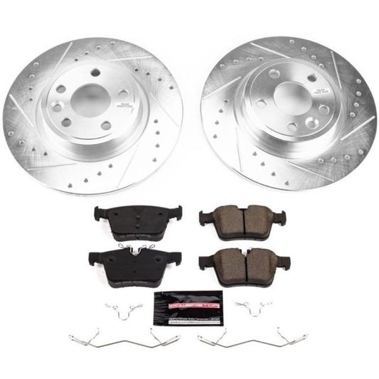 Power Stop 2018 Jaguar E-Pace Rear Z23 Evolution Sport Brake Kit