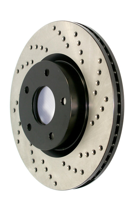 StopTech Sport Cross Drilled Brake Rotor - Rear Left