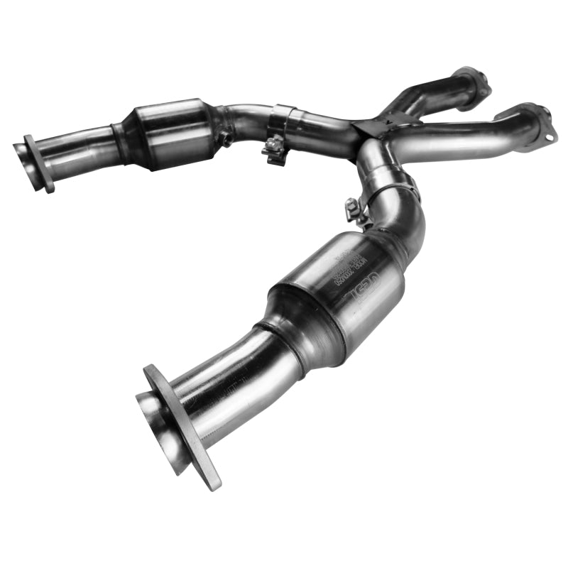 Kooks 99-04 Ford Mustang GT / Cobra 2 1/2in In x 2 1/2in OEM Out Cat SS X Pipe Kooks HDR Req