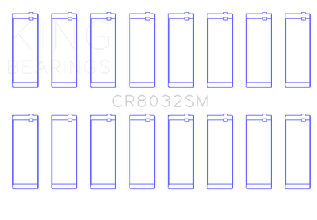 King Engine Bearings Chrysler 345/ 370 16V (Size 0.75) Connecting Rod Bearing Set
