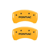 MGP 4 Caliper Covers Engraved Front & Rear Pontiac Yellow Finish Black Char 2007 Pontiac Solstice