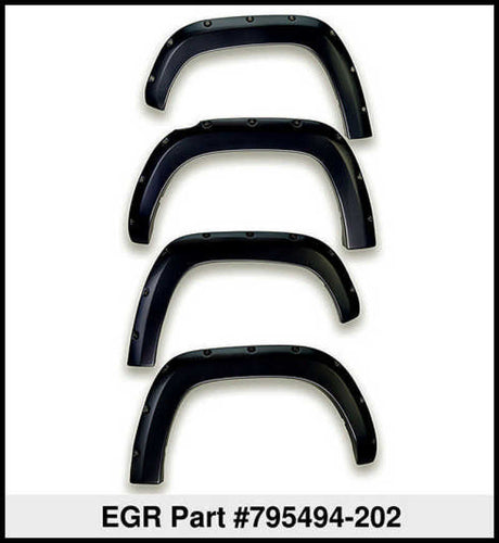 EGR 14+ Toyota Tundra Bolt-On Look Color Match Fender Flares - Set - Black
