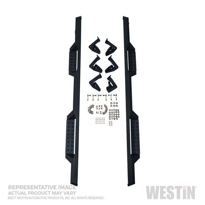 Westin/HDX 17-18 Ford F-150 SuperCab Drop Nerf Step Bars - Textured Black